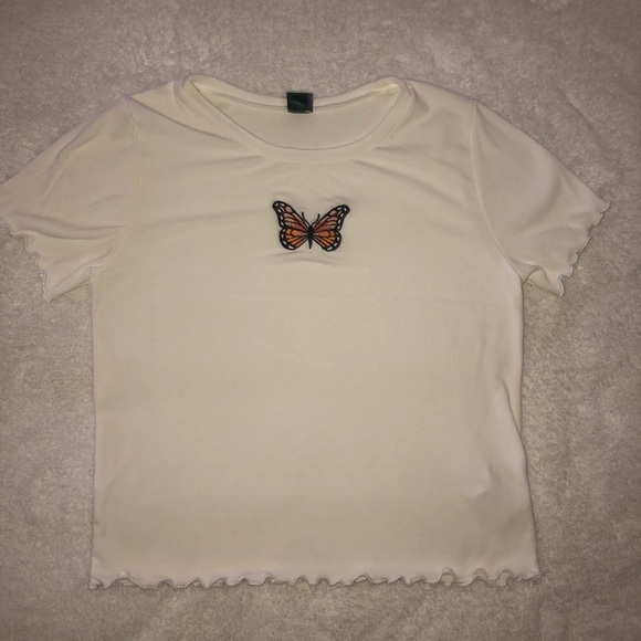 wild fable Tops - Ruffled butterfly top